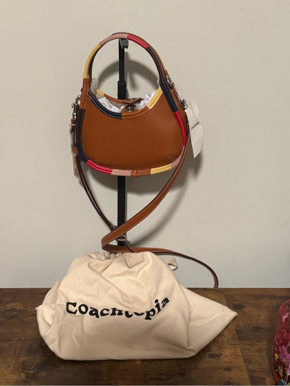 Coachtopia Micro Ergo Bag in Upcrafted Leather (Burnished Amber Multi) is